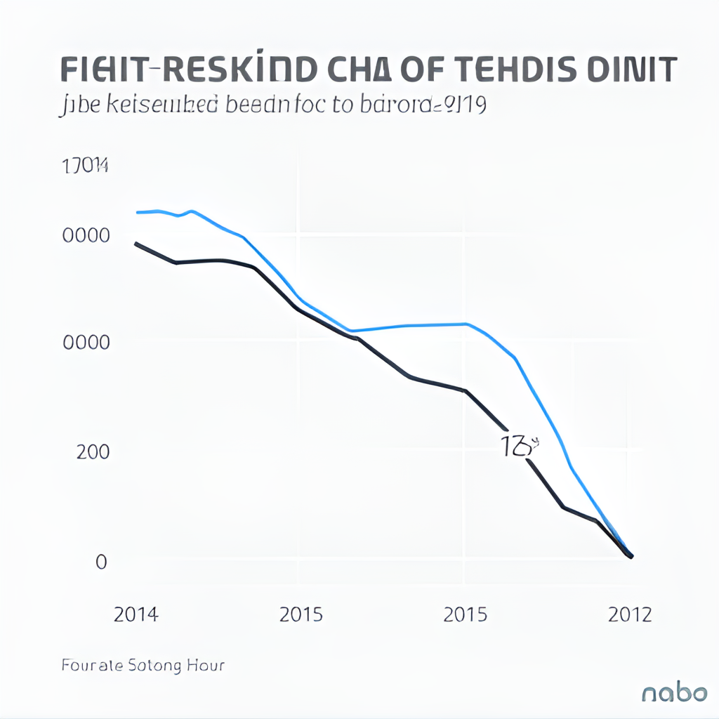 A visual representation showing a sharp decline line on a graph, representing the change in Joice Hasselmann's election votes from 2018 to subsequent years.